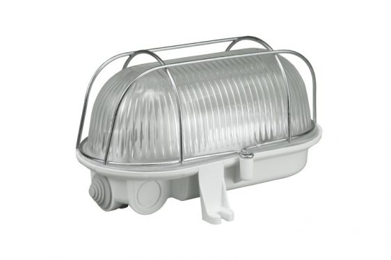 Šviestuvas OVAL 60W simetal baltas