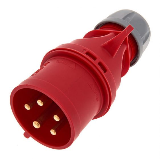 025-6 kištukas pernešamas 32A/400V 5P IP44 PCE