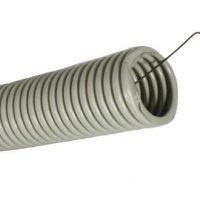 Vamzdis gofruotas PVC su viela pilkas