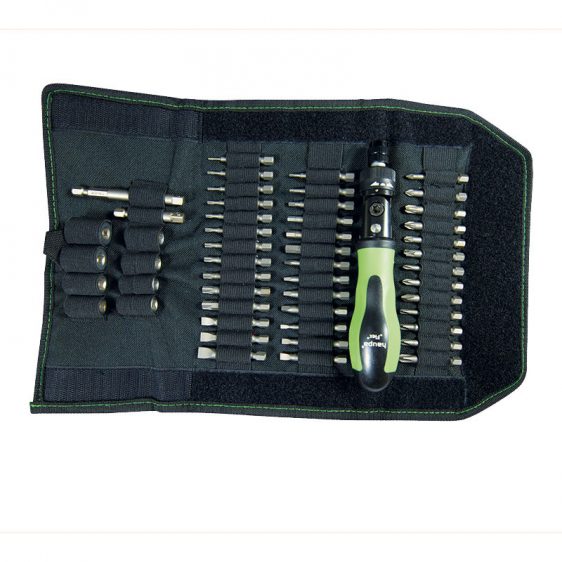 104020 atsuktuvo su antgaliais rinkinys "Flex Bag" Haupa