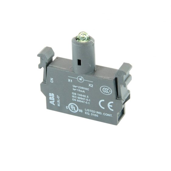 MLBL-07G modulinė LED lemputė 230V žalia ABB
