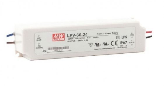 LPV maitinimo šaltinis 24VDC IP67
