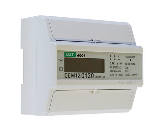 Elektros skaitiklis modulinis 3f DZT6006 LCD 7mod. 100A