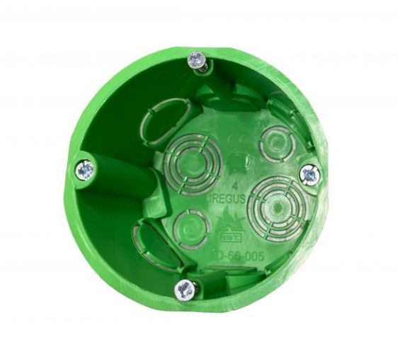 Dėžutė montažinė g/k IID66-005 45mm žalia Liregus