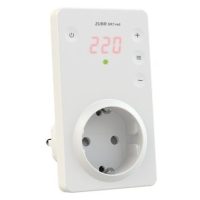 SR1 red Įtampos kontrolės relė į kištukinį lizdą 1F 1NO 16A apatinė 120-210V, viršutinė 220-280V ZUBR