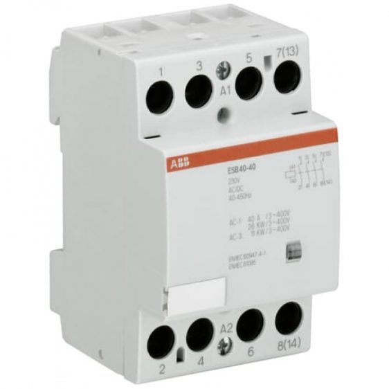 Kontaktorius ESB 4P 230VAC ABB